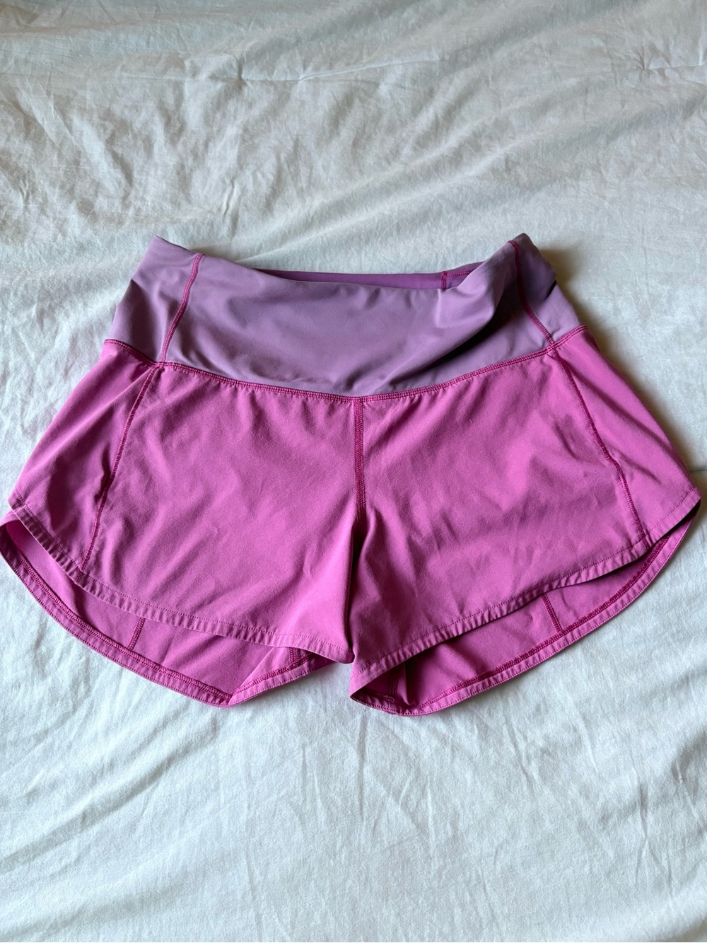lululemon athletica Two-Tone Rose Pink Athletic Shorts